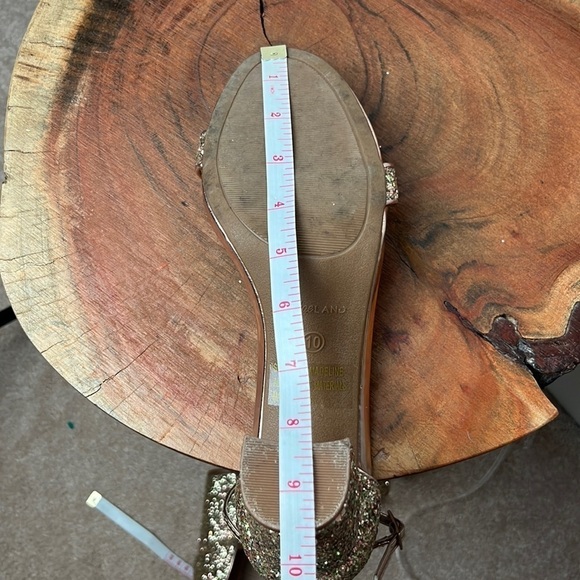 Shoe Land Madeline-Open Toe Chunky Block Heel Dress Sandals (RoseGoldGlitter) - Picture 14 of 14